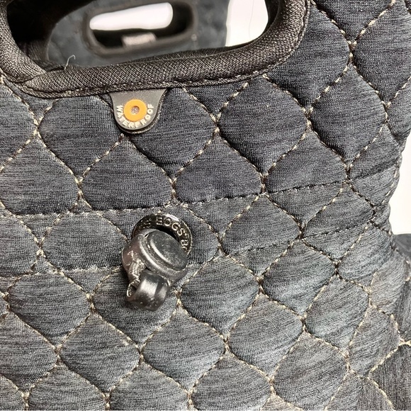 Bogs B Moc quilted pull on boots insulated black size 7 - Picture 3 of 9